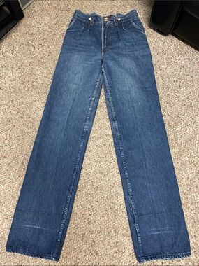 Vintage 80s pelican cove ultra high Classic Straight-Leg Dark Blue Jeans